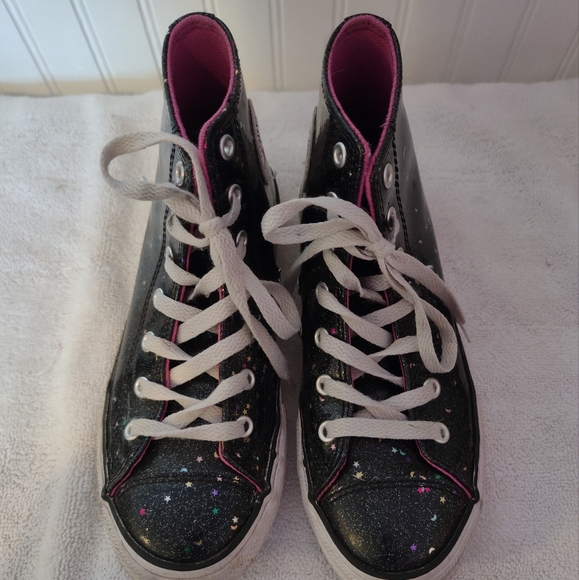 Converse Chuck Taylor All Star High Top Glitter Cosmic Shoes - Picture 3 of 8